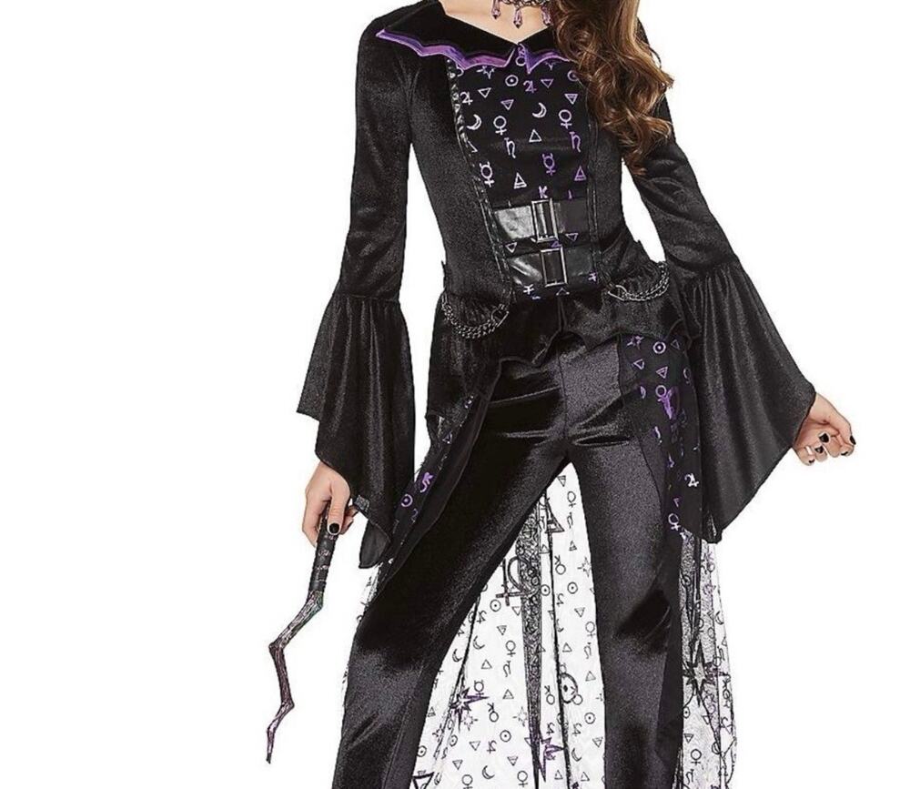 Spirit Dark Coven Witch Costume Academy Halloween Child Size 4-6 Tunic Leggings